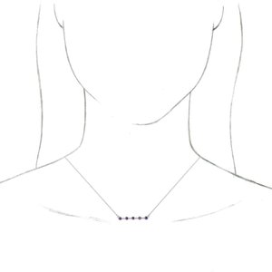 Bezel-Set Bar Necklace or Center  