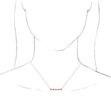 Charger l&#39;image dans la galerie, Bezel-Set Bar Necklace or Center  
