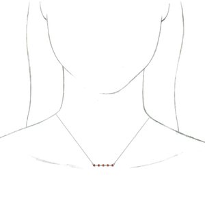 Bezel-Set Bar Necklace or Center  