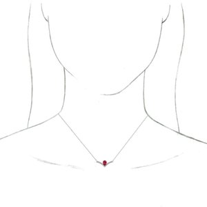 Accented "V" Necklace or Center 