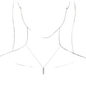Vintage-Inspired Vertical Bar Necklace or Pendant  