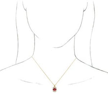 Load image into Gallery viewer, 14K Yellow Ruby &amp; 1/3 CTW Diamond 16-18&quot; Necklace
