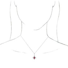 Load image into Gallery viewer, Platinum Ruby &amp; 3/8 CTW Diamond 16-18&quot; Necklace
