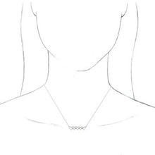 Load image into Gallery viewer, Sterling Silver Vintage-Inspired Bar 18&quot; Necklace
