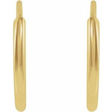Load image into Gallery viewer, 14K Yellow 10 mm Tube Hoop Earrings
