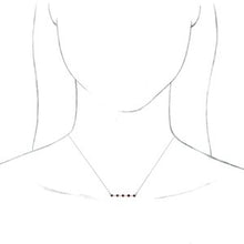 Charger l&#39;image dans la galerie, Bezel-Set Bar Necklace or Center  
