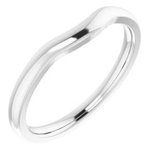 Charger l'image dans la galerie, Sterling Silver Band for 8 mm Cushion Ring
