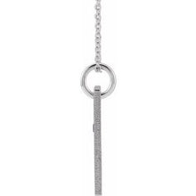 Charger l&#39;image dans la galerie, Accented Cross Bar Necklace or Pendant
