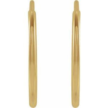 Load image into Gallery viewer, 14K Yellow 15 mm Tube Hoop Earrings
