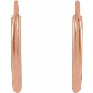 Endless Flexible Tube Hoop Earrings