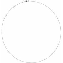 Load image into Gallery viewer, Sterling Silver 1.1 mm Adjustable Diamond-Cut Cable 16-18&quot; Chain
