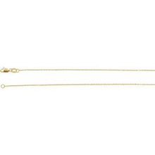 Load image into Gallery viewer, 10K Yellow 1.1 mm Diamond-Cut Cable 18&quot; Chain
