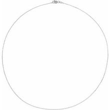 Load image into Gallery viewer, 10K White 1.1 mm Diamond-Cut Cable 18&quot; Chain
