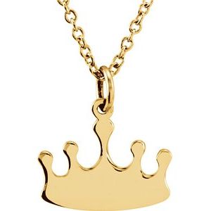 Tiny Posh¬Æ Crown Necklace