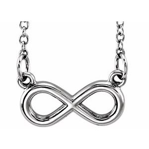 Sterling Silver Tiny Posh¬Æ Infinity-Inspired 16-18" Necklace