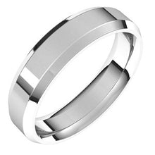 Load image into Gallery viewer, Sterling Silver 5 mm Beveled-Edge Comfort-Fit Band Size 9.5
