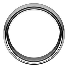 Load image into Gallery viewer, Sterling Silver 8 mm Milgrain Half Round Edge Band Size 6
