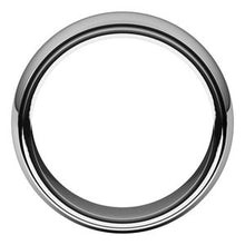 Load image into Gallery viewer, Sterling Silver 8 mm Milgrain Half Round Edge Band Size 10
