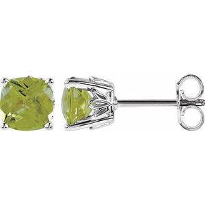 Sterling Silver Peridot Earrings