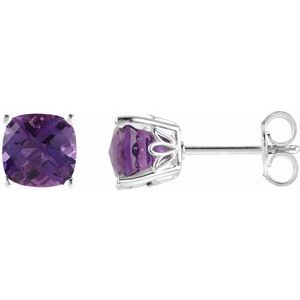 Sterling Silver Amethyst Earrings