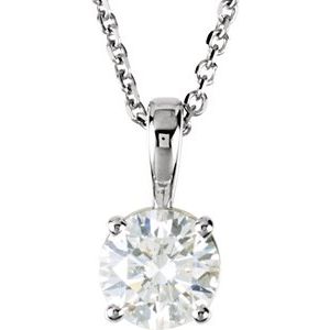 14K White 1/2 CTW Diamond 18" Necklace