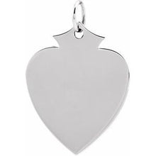 Load image into Gallery viewer, Sterling Silver 21.5x16.5 mm Shield Pendant
