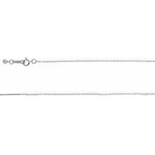 Charger l&#39;image dans la galerie, Rhodium-Plated Sterling Silver 1.1 mm Threader Cable Chain 22&quot; Chain
