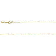 Load image into Gallery viewer, 14K Yellow Gold Filled 1.1 mm Threader Cable Chain 22&quot; Chain
