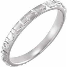 Load image into Gallery viewer, Sterling Silver What Would Jesus Do Prayer Ring Size 5
