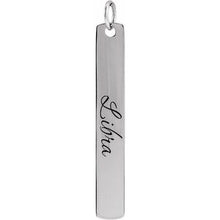 Load image into Gallery viewer, Engravable Bar Necklace or Pendant
