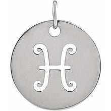 Load image into Gallery viewer, Sterling Silver Pisces Zodiac Pendant
