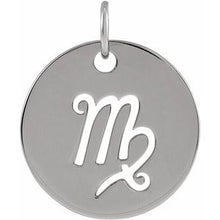 Load image into Gallery viewer, Sterling Silver Virgo Zodiac Pendant
