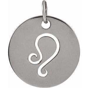 Sterling Silver Leo Zodiac Pendant