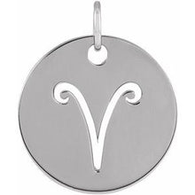 Load image into Gallery viewer, Sterling Silver Aries Zodiac Pendant
