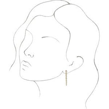Load image into Gallery viewer, Bezel-Set Graduated Earrings
