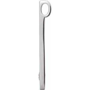 Sterling Silver Sapphire Family Engravable Bar Slide Pendant