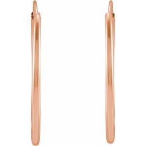 Endless Flexible Tube Hoop Earrings