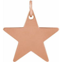 Load image into Gallery viewer, 14K Rose 15x15 mm Star Pendant
