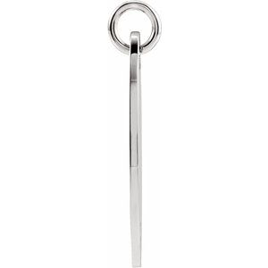 Elongated Oval Engravable Necklace or Pendant