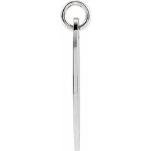 Load image into Gallery viewer, Sterling Silver 22.9x7 mm Engravable Elongated Oval Pendant
