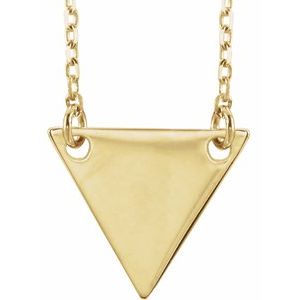 18K Yellow Gold Plated Geometric 18