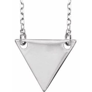 Sterling Silver Geometric 18