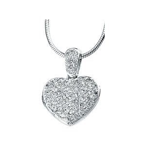 Accented Heart Locket Necklace