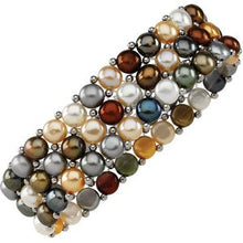 Load image into Gallery viewer, Freshwater Cultured  Pearl Stretch Bracelet
