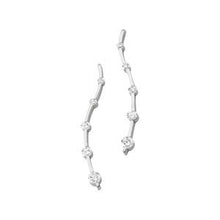 Load image into Gallery viewer, 14K White 1 CTW Diamond Journey Earrings
