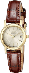 Citizen Women's EW1272-01P Eco-Drive Gold-Tone Stainless Steel Watch