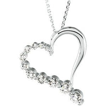 Load image into Gallery viewer, Diamond Journey Heart Necklace

