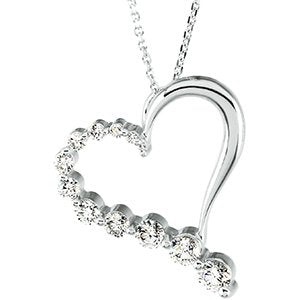 Diamond Journey Heart Necklace