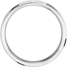 Load image into Gallery viewer, Sterling Silver 6 mm Grooved Beveled Edge Band Size 6
