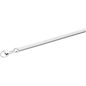Sterling Silver 4.25 mm Oval Snake 16
